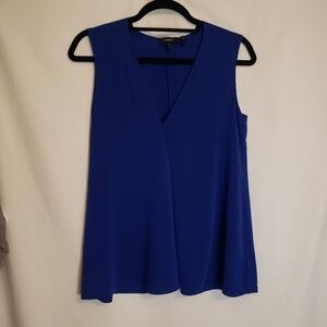 Theory Size US Size XS UK Sz P Stunning Sapphire Silk A-line Sleeveless …